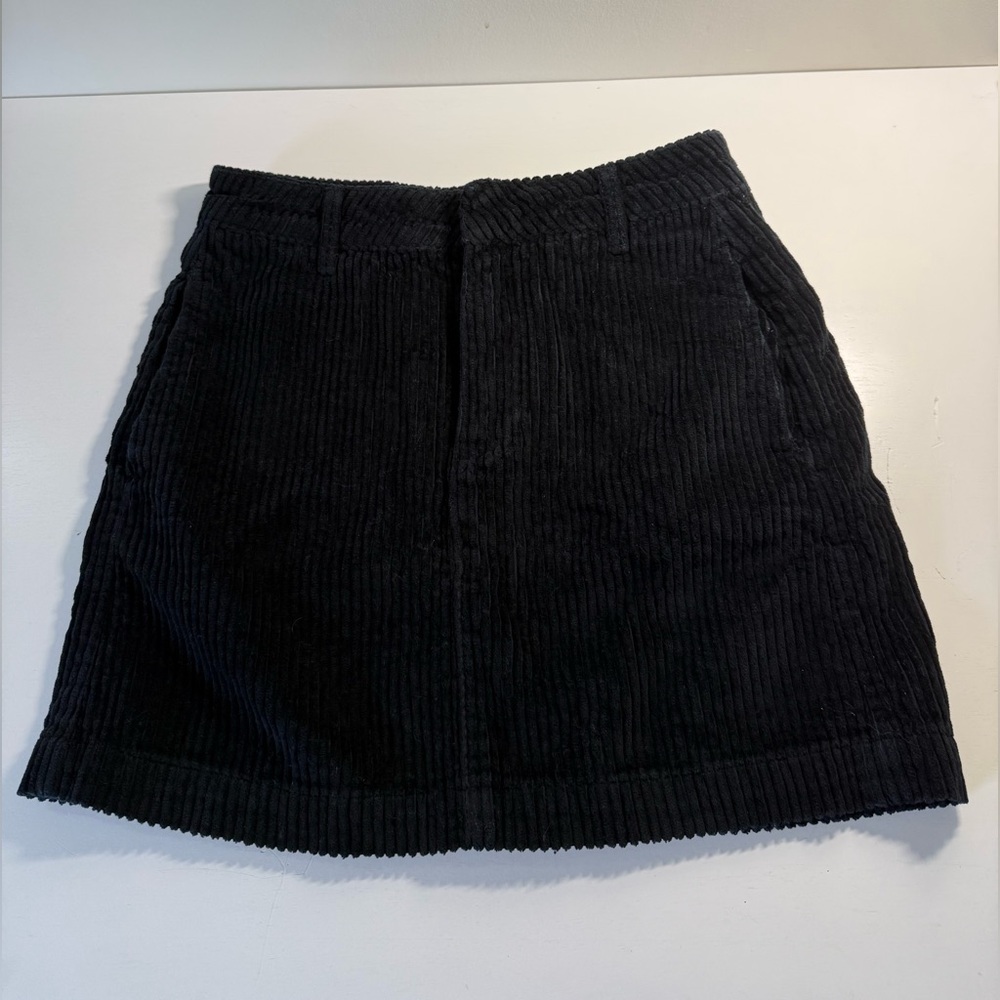 Urban Outfitters BDG Black Corduroy Mini Skirt